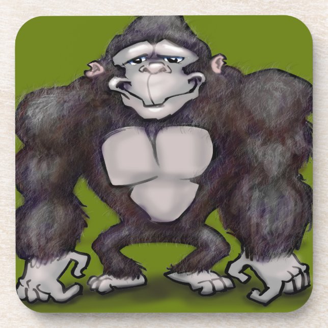 Gorilla Beverage Coaster (Front)