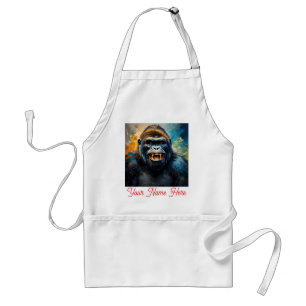 Gorilla big Smile Adult Apron