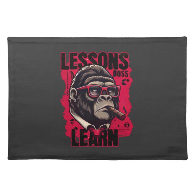 Gorilla Boss Lessons Learn Cloth Placement  Cloth Placemat (Front)