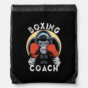 Gorilla Boxing Coach - Sports Trainer Drawstring Bag