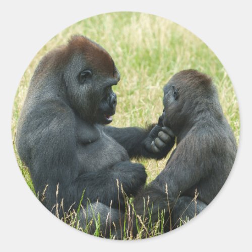 Gorilla Brothers Forever Classic Round Sticker