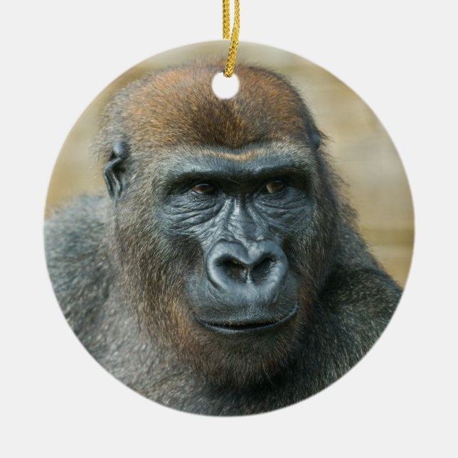 Gorilla Brothers - GoBro Ceramic Ornament (Front)