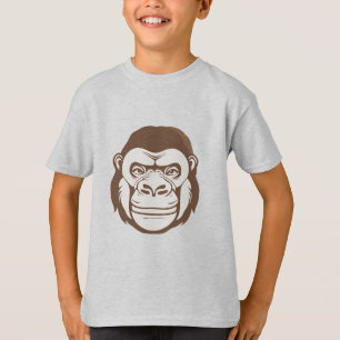 Gorilla Cartoon Drawing T-Shirt