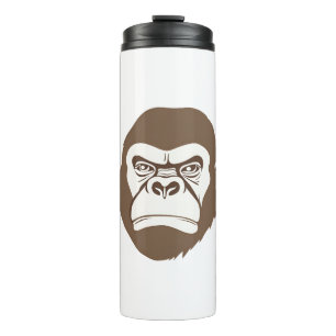 Gorilla Cartoon Drawing Thermal Tumbler