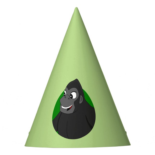 Gorilla Cartoon Party Hat (Front)
