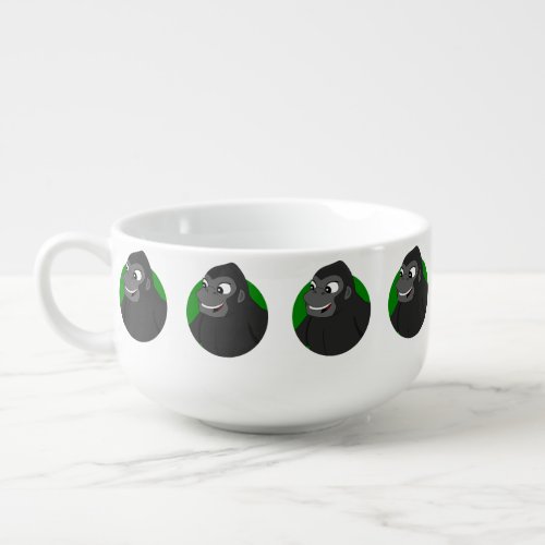 Gorilla Cartoon Soup Mug