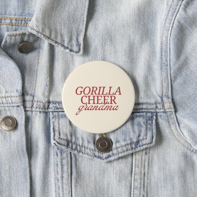 Gorilla Cheer Grandma Button (In Situ)