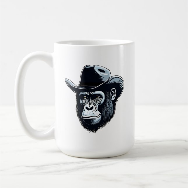 Gorilla Cowboy Coffee Mug (Left)