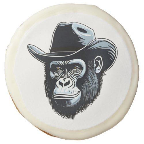 Gorilla Cowboy Sugar Cookie