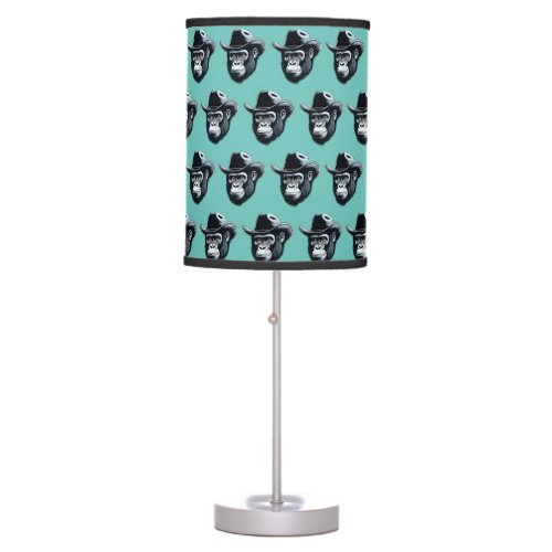 Gorilla Cowboy Table Lamp