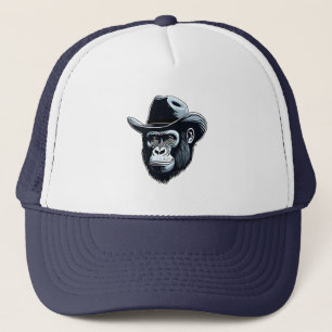 Gorilla Cowboy Trucker Hat