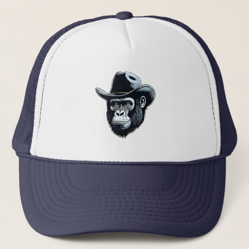 Gorilla Cowboy Trucker Hat