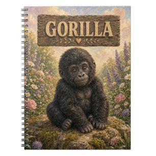 Gorilla Cute Baby Storybook Nursery Animal Notebook