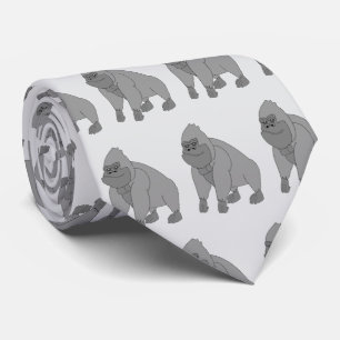Gorilla Design Neck Tie