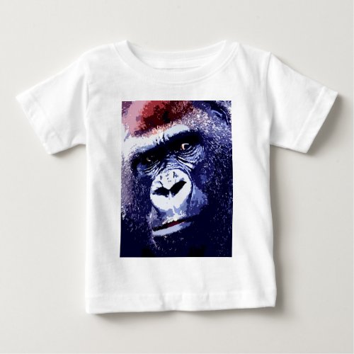 Gorilla Face Baby T_Shirt