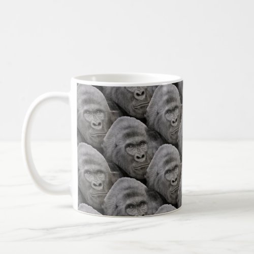 Gorilla Face Pattern Coffee Mug