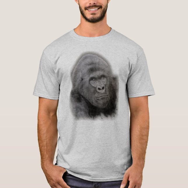 Gorilla Face Pattern T-Shirt (Front)