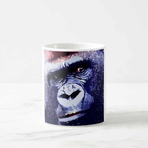 Gorilla Face Pop Art Coffee Mug