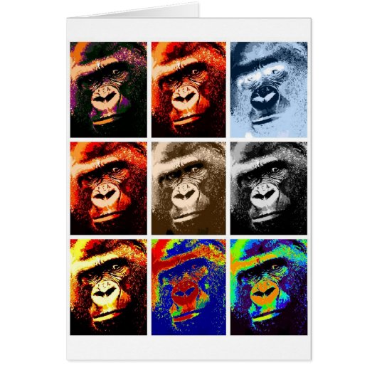 Gorilla Faces Cards (Front)