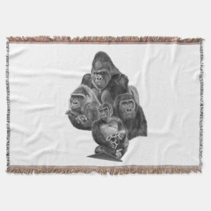 Gorilla Family Blanket Gorilla family blanket (Gor
