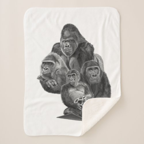 Gorilla Family Blanket Gorilla family blanket Gor