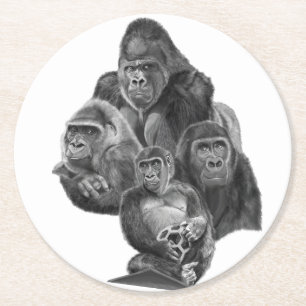 Gorilla Family coaster. Gorilla Family Coaster Gor