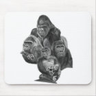 Gorilla Family Mouse Pad ゴリラ家族のマウスパッド GorillaLife