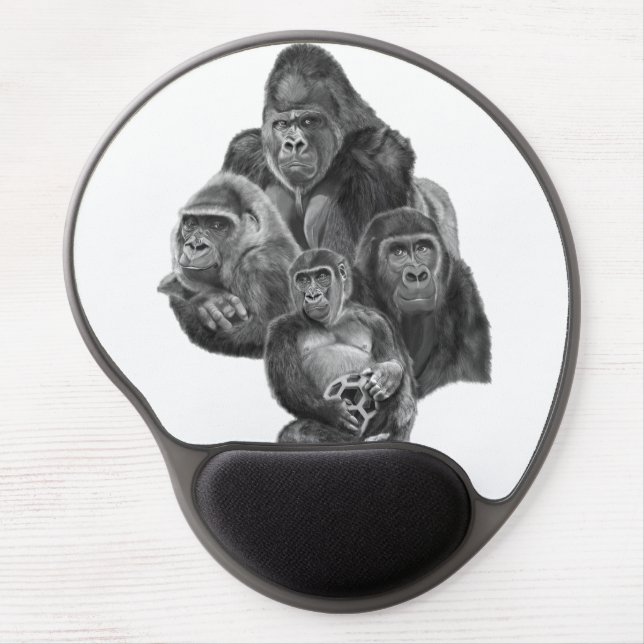 Gorilla Family Mouse Pad Gorilla Family Mouse Pad  (Front)