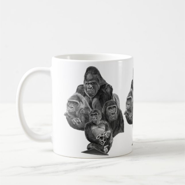 Gorilla Family Mug Gorilla Life (Left)