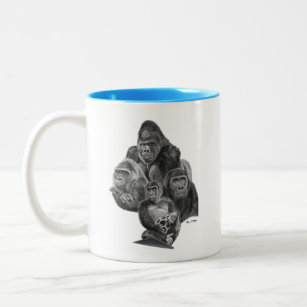 Funny Gorilla Coffee Mug Gorilla Gifts Gorilla Lover Present Gorillas Have  Big Nostrils 