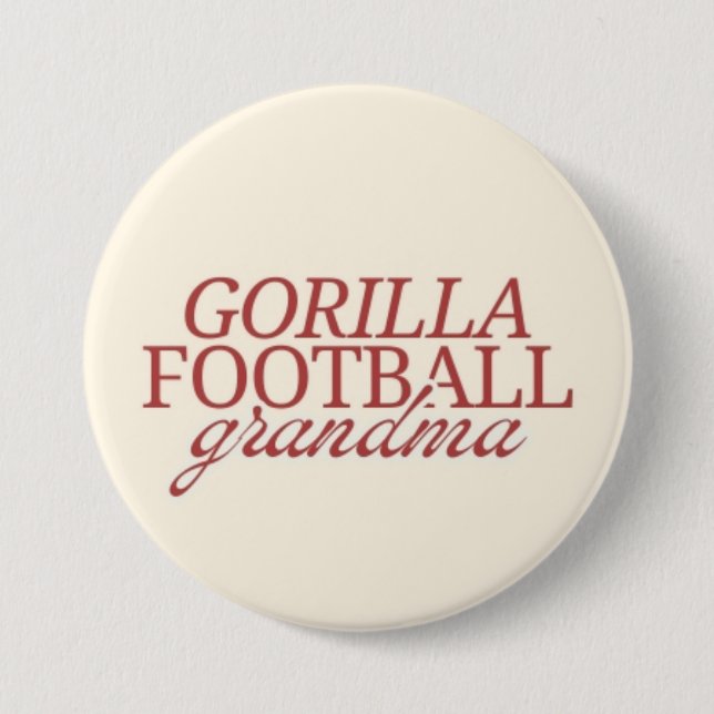 Gorilla Football Grandma Button (Front)
