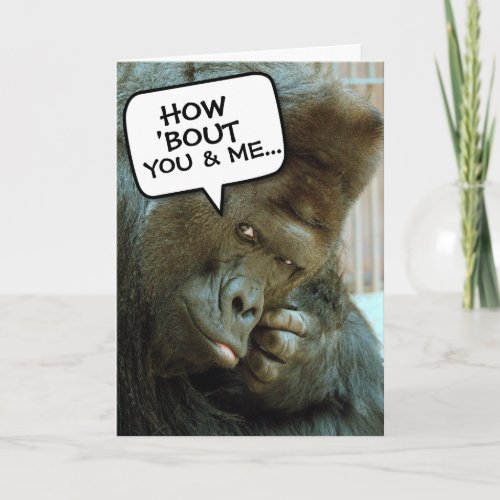  GORILLA FUNNY BIRTHDAY GREETING CARDS 