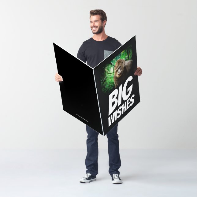 GORILLA FUNNY HUGE BIRTHDAY GREETING CARD CARDS (In Situ)