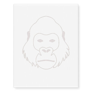 Gorilla Gaze Temporary Tattoos