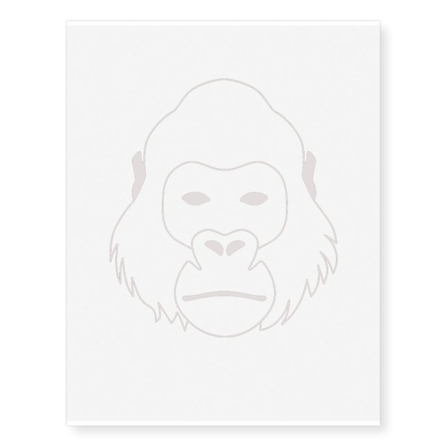 Gorilla Gaze Temporary Tattoos (Front)