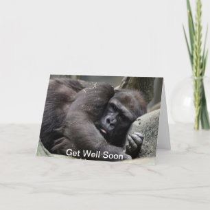 Gorilla Get Well Soon Card
