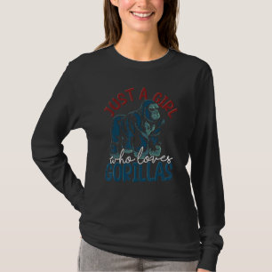 Gorilla Girls Monkey Women Ape Animal Gorilla T-Shirt