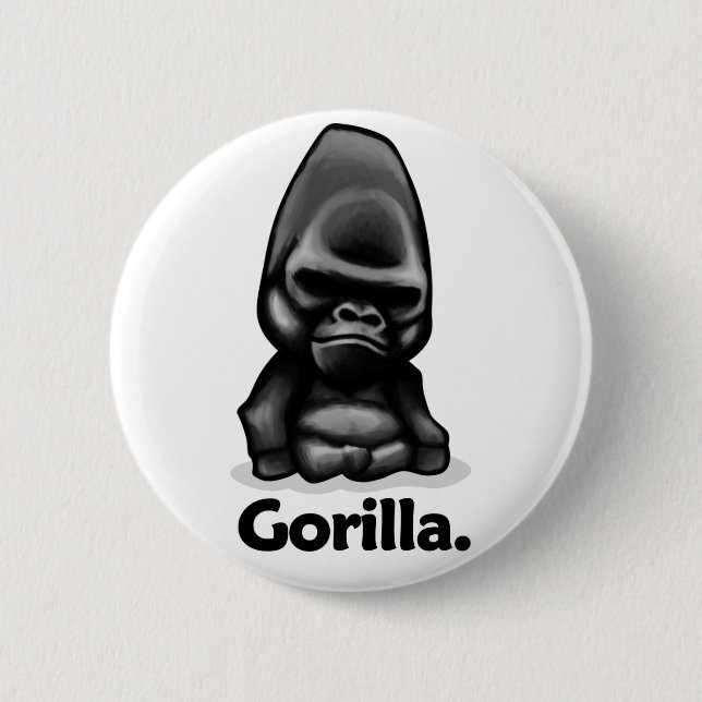 Gorilla Gorilla. Button (Front)