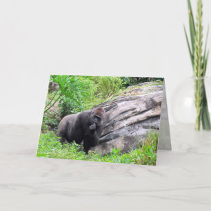 Gorilla Greeting Card