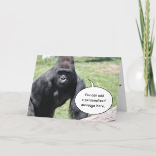 Gorilla Cards | Zazzle