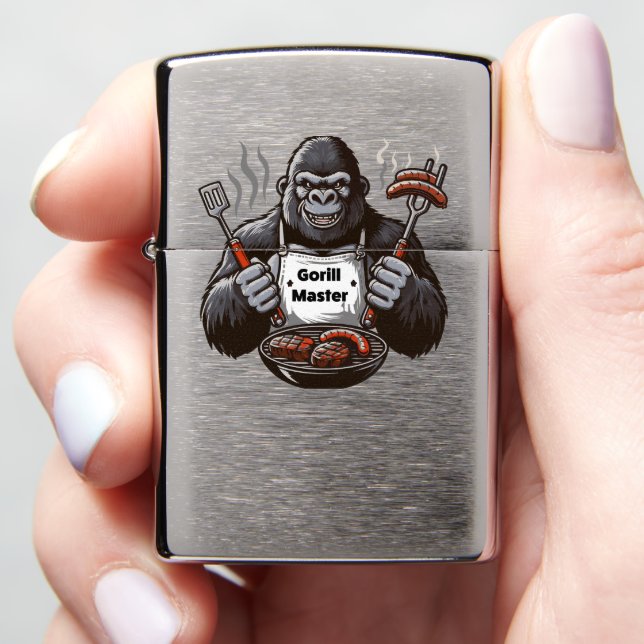 Gorilla Grill Master Zippo Lighter (In Hand)