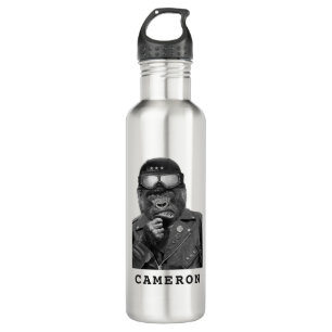 Gorilla Guy   Add Your Name Stainless Steel Water Bottle
