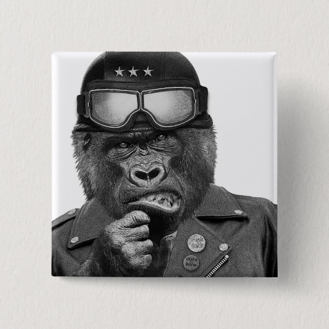 Gorilla Guy Button (Front)