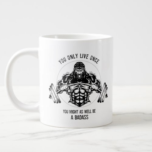 Gorilla Gym Giant Coffee Mug