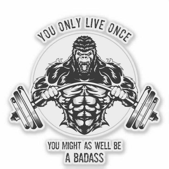 Gorilla Gym Sticker (Front)