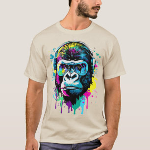 Gorilla Head - Gorilla T-Shirt - Colorful Gorilla 