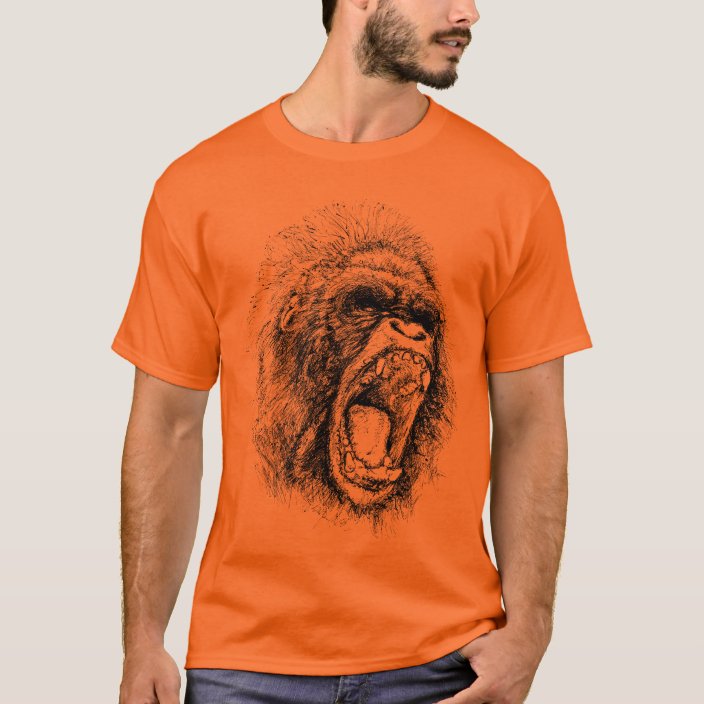 angry gorilla t shirt