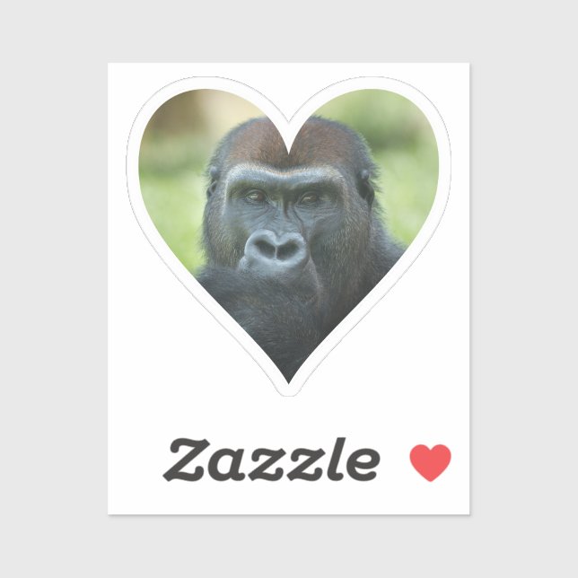 Gorilla Heart Sticker (Sheet)