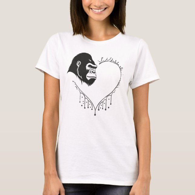 Gorilla Heartbeat T-Shirt (Front)