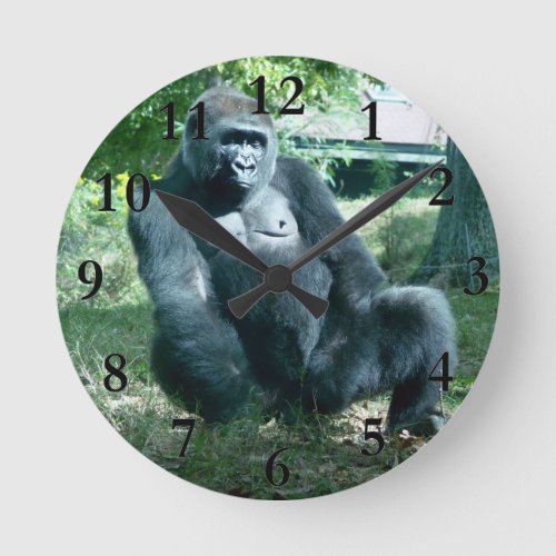 Gorilla Home Decor Round Clock